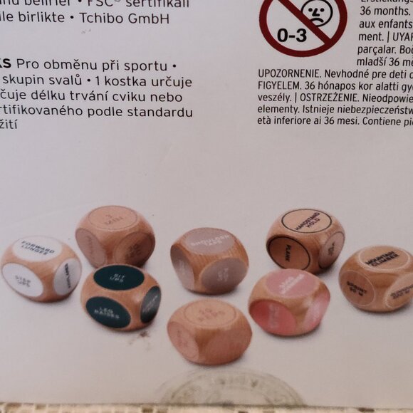 WORKOUT WURFEL DICE BY TCHIBO FITNESS WORKOUT CUBES FOR JOGGING, GYM ,TRAINING - Picture 3 of 5